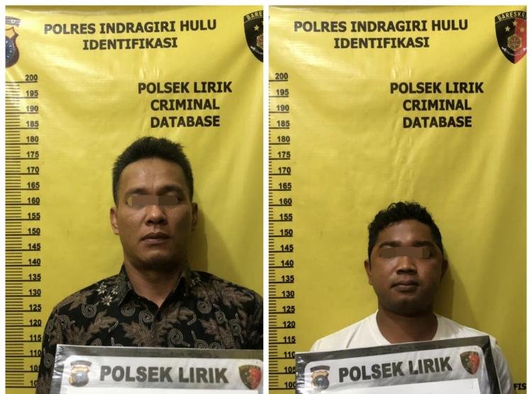 Dua Pelaku Ninja Sawit di Inhu Dibekuk Polsek Lirik