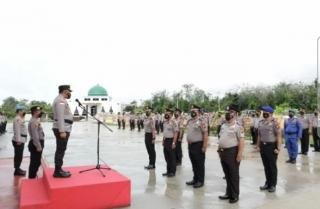 34 Personel Polres Meranti Naik Pangkat