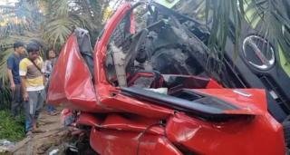 Kecelakaan di Jalintim Pelalawan, Sopir dan Penumpang Minibus Agya Dikabarkan Meninggal Dunia