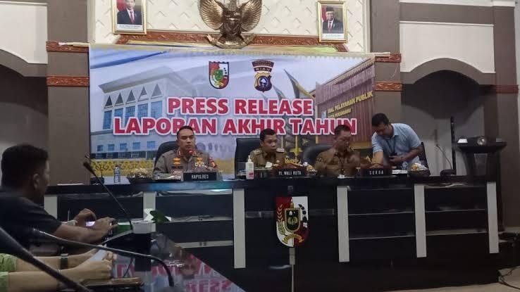 Polresta Pekanbaru Amankan 343 Orang Bandar Narkoba Selama 2022