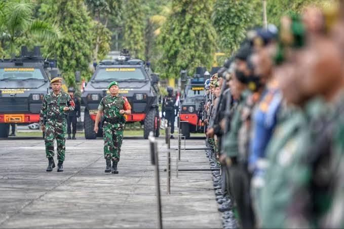 Riau Gelar Apel Gelar Pasukan Kunker Presiden Jokowi