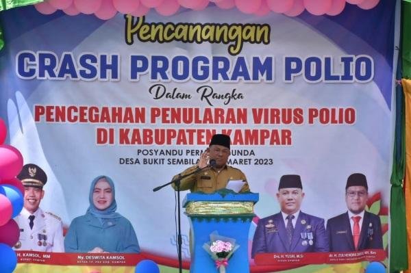 Kabupaten Kampar Gesa Target 95% Imunisasi Polio