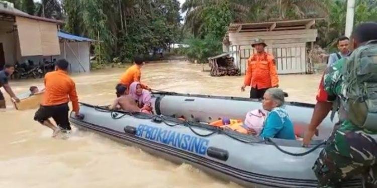 Sudah Mulai Surut, Empat Kecamatan di Kuansing Sempat Dilanda Banjir  