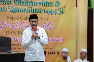 Baznas Kucurkan Rp 6 Miliar Untuk Bantu Fakir Miskin, Gubri Syamsuar: Mari Bayar Zakat