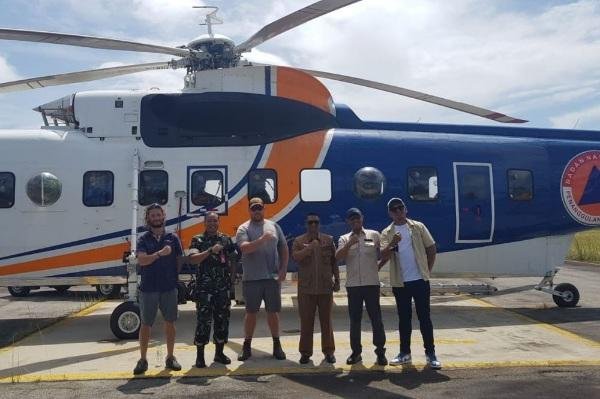 Bantuan Helikopter Water Bombing BNPB Tiba di Riau