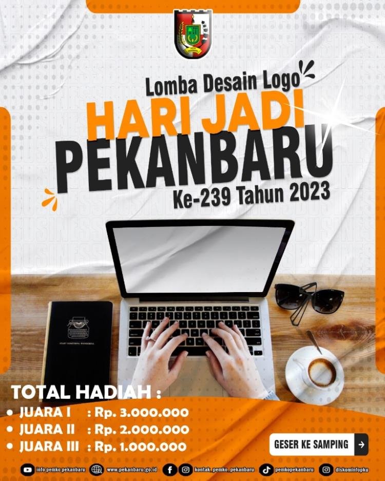 Pemko Pekanbaru Gelar Lomba Desain Logo HUT Ke-239 Pekanbaru