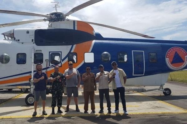 2 Helikopter Water Bombing Dikerahkan Atasi Karhutla di Pasir Limau Kapas Rohil