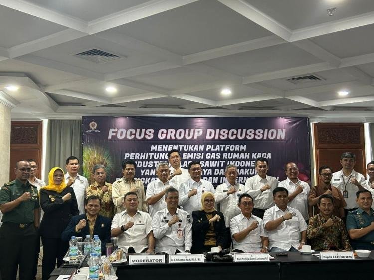 Pemprov Riau Hadiri FGD Lemhanas RI, Bahas Penentuan Platform Perhitungan Emisi Gas Kelapa Sawit