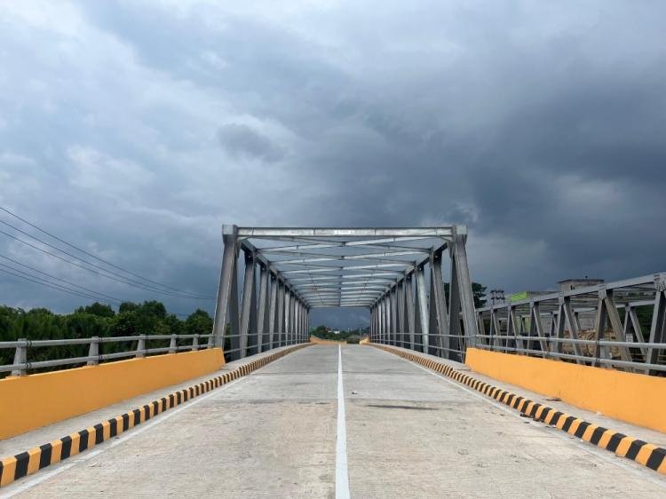 Pembangunan Jembatan Duplikat Sungai Mesjid Rampung, Ditargetkan Mulai Digunakan Februari 2025