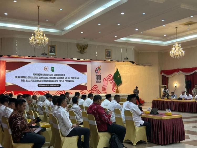 Komisi II DPR RI Lakukan Kunjungan Kerja Evaluasi HGU di Riau