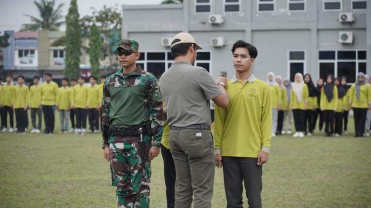 Penerima Beasiswa UMRI Mengikuti Bela Negara Bersama Yonko 462/Kopasgat